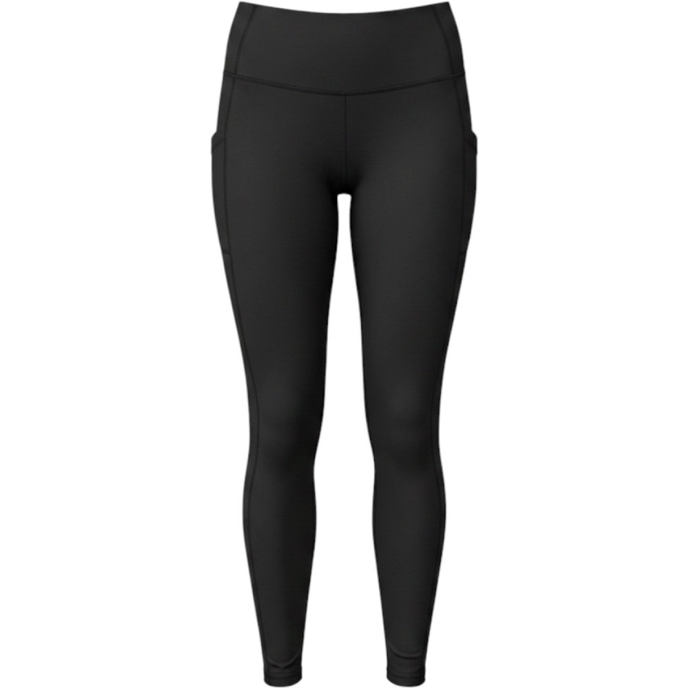 Athleta Salutation Stash Tipped Tight Black Red White Stripe - Size M